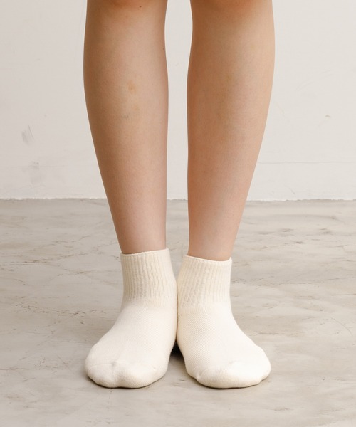 rasox（ラソックス）の「rasox（ラソックス）/ ソフトパイル・アンクル ソックス/靴下（ソックス/靴下・レディース・カーキ/ライトグレー/ベージュ/チャコールグレー/ダークネイビー/ナチュラル・SMALL/LARGE/MEDIUM）」の8枚目の写真