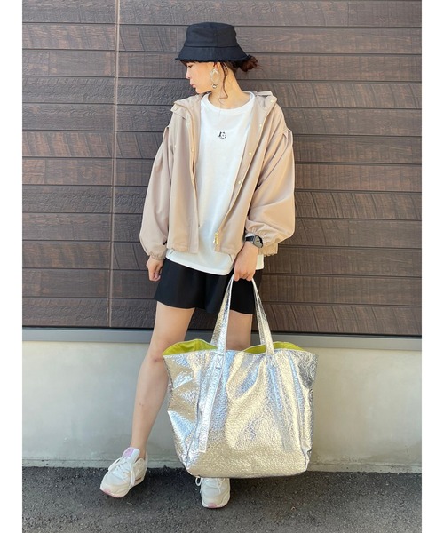 SLURR（スラ―）の「タックフレアショートパンツ（その他パンツ・レディース・ブラック/ベージュ/アイボリー・FREE）」の15枚目の写真