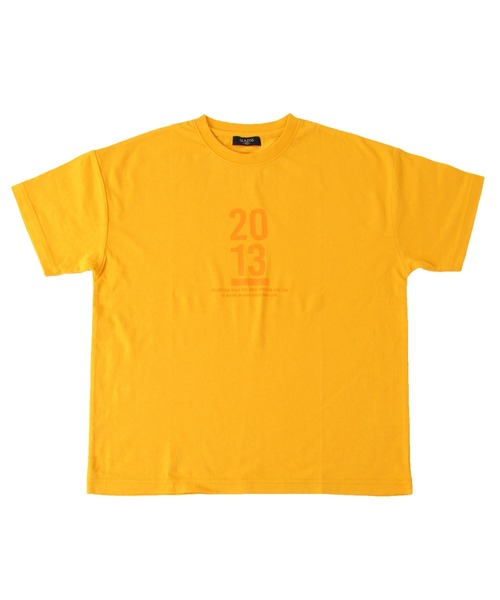 GLAZOS（グラソス）の「天竺・ドロップショルダーナンバープリント半袖Tシャツ（Tシャツ/カットソー・キッズ・ホワイト/イエロー/ライトブルー・140cm/150cm/130cm/170cm/160cm）」の3枚目の写真