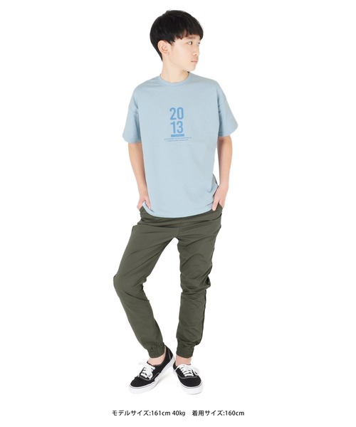 GLAZOS（グラソス）の「天竺・ドロップショルダーナンバープリント半袖Tシャツ（Tシャツ/カットソー・キッズ・ホワイト/イエロー/ライトブルー・140cm/150cm/130cm/170cm/160cm）」の6枚目の写真