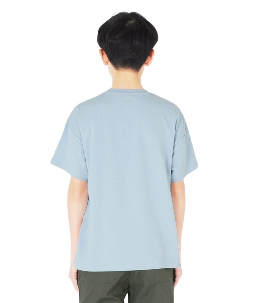 GLAZOS（グラソス）の「天竺・ドロップショルダーナンバープリント半袖Tシャツ（Tシャツ/カットソー・キッズ・ホワイト/イエロー/ライトブルー・140cm/150cm/130cm/170cm/160cm）」の4枚目の写真