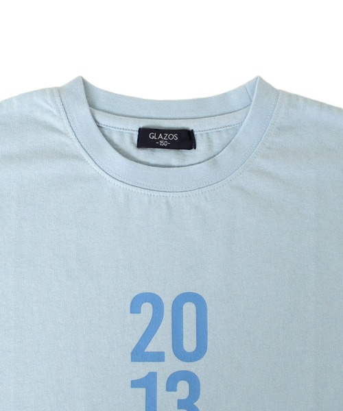 GLAZOS（グラソス）の「天竺・ドロップショルダーナンバープリント半袖Tシャツ（Tシャツ/カットソー・キッズ・ホワイト/イエロー/ライトブルー・140cm/150cm/130cm/170cm/160cm）」の10枚目の写真