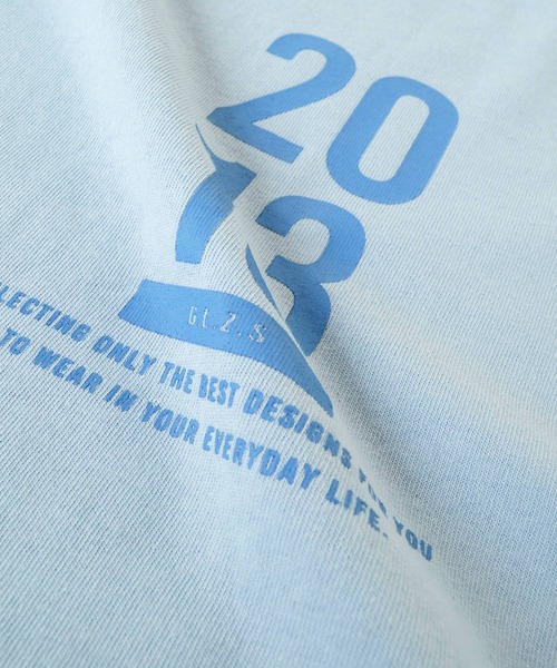 GLAZOS（グラソス）の「天竺・ドロップショルダーナンバープリント半袖Tシャツ（Tシャツ/カットソー・キッズ・ホワイト/イエロー/ライトブルー・140cm/150cm/130cm/170cm/160cm）」の5枚目の写真