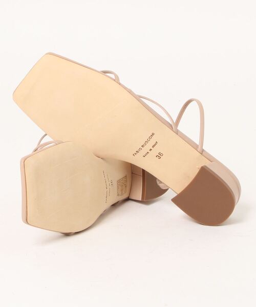 LOUNGEDRESS（ラウンジドレス）の「【FABIO RUSCONI/ファビオ ルスコーニ】華奢ストラップサンダル（サンダル・レディース・ブラック/ベージュ・36/37/38）」の4枚目の写真