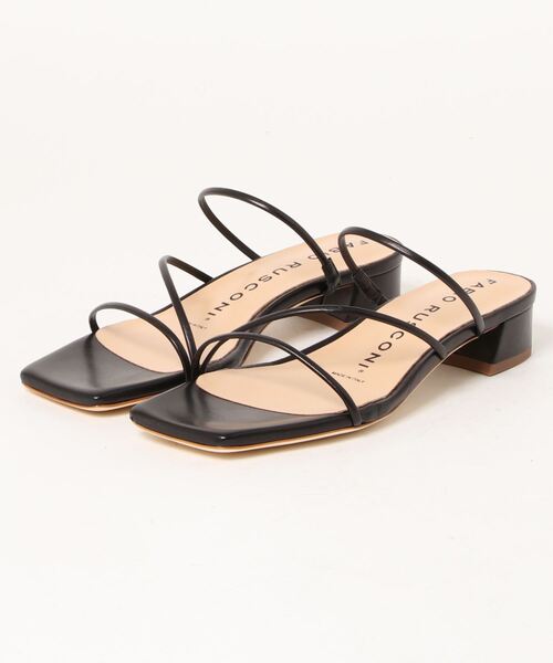 LOUNGEDRESS（ラウンジドレス）の「【FABIO RUSCONI/ファビオ ルスコーニ】華奢ストラップサンダル（サンダル・レディース・ブラック/ベージュ・36/37/38）」の6枚目の写真