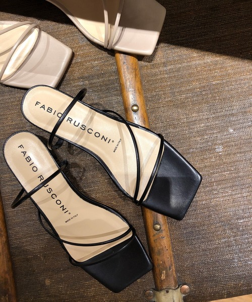 LOUNGEDRESS（ラウンジドレス）の「【FABIO RUSCONI/ファビオ ルスコーニ】華奢ストラップサンダル（サンダル・レディース・ブラック/ベージュ・36/37/38）」の7枚目の写真