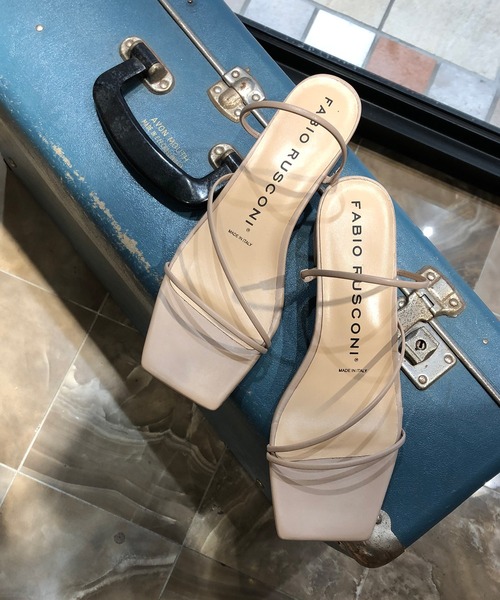 LOUNGEDRESS（ラウンジドレス）の「【FABIO RUSCONI/ファビオ ルスコーニ】華奢ストラップサンダル（サンダル・レディース・ブラック/ベージュ・36/37/38）」の8枚目の写真