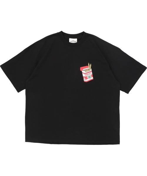 SPINNS（スピンズ）の「【ゆったりシルエット】SMOKEバックプリント半袖Tシャツ（Tシャツ/カットソー・メンズ・ホワイト/ブラック/ダークグリーン/ダークブルー/スミクロ・ONESIZE）」の11枚目の写真