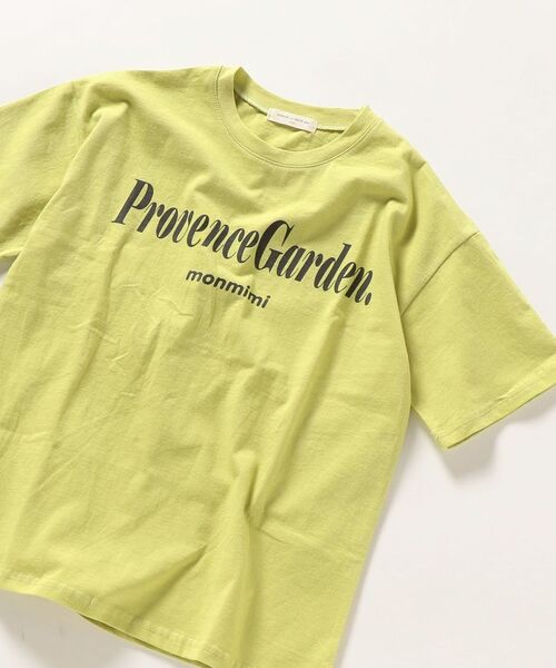 SHIPS any(シップス エニィ)の「【SHIPS any 別注】MONMIMI: プリント Tシャツ<KIDS>(Tシャツ/カットソー・キッズ・ホワイト/ダークグレー/ライトグリーン・110/120/130/140)」の1枚目の写真