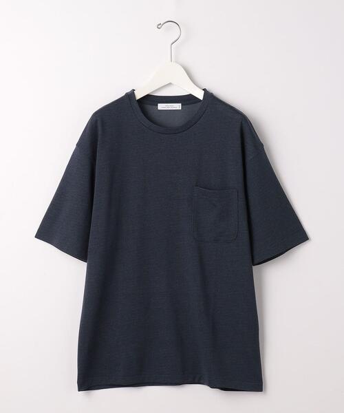 green label relaxing(グリーンレーベルリラクシング)の「【さまになるTシャツ】< 機能 / 吸水速乾 > ドライ ウールミックス クルーネック Tシャツ #(Tシャツ/カットソー・メンズ・ケリー/ネイビー/オフホワイト/ライトグレー/ブラック/ライトブルー/ダークブラウン・LARGE/MEDIUM/SMALL/X-LARGE/X-SMALL/XX-LARGE)」の13枚目の写真