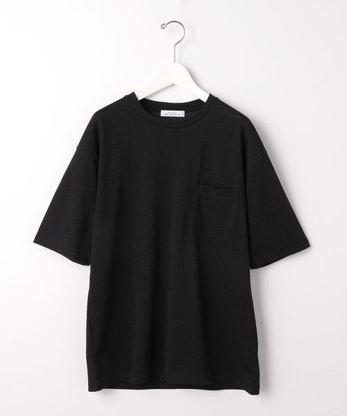 green label relaxing(グリーンレーベルリラクシング)の「【さまになるTシャツ】< 機能 / 吸水速乾 > ドライ ウールミックス クルーネック Tシャツ #(Tシャツ/カットソー・メンズ・ケリー/ネイビー/オフホワイト/ライトグレー/ブラック/ライトブルー/ダークブラウン・LARGE/MEDIUM/SMALL/X-LARGE/X-SMALL/XX-LARGE)」の22枚目の写真