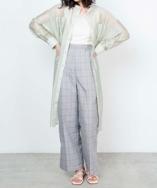 WEGO(ウィゴー)の「WEGO/リネンライクスリットフレアパンツ(スラックス・レディース・アイボリー/ピンク/ベージュ系その他3/グリーン/ベージュ系その他2・MEDIUM/SMALL)」の15枚目の写真