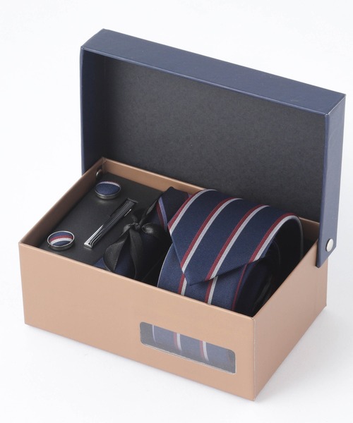 セール】老舗英国ブランド シルク100% メンズ スーツ ギフト箱4点