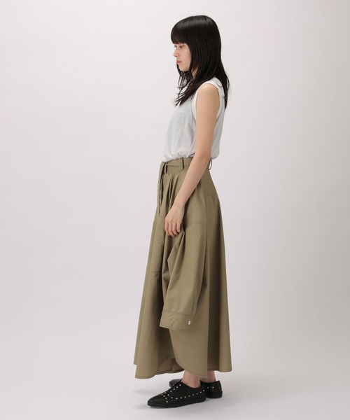 ZUCCa（ズッカ）の「C/Pタイプライター/スカート（スカート・レディース・ベージュ/ネイビー・M size）」の15枚目の写真