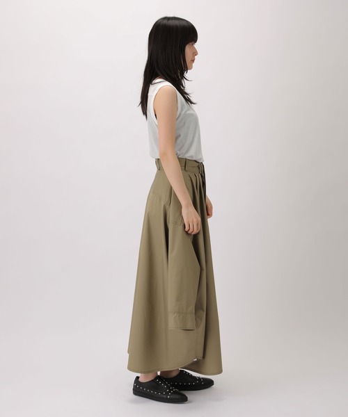 ZUCCa（ズッカ）の「C/Pタイプライター/スカート（スカート・レディース・ベージュ/ネイビー・M size）」の11枚目の写真