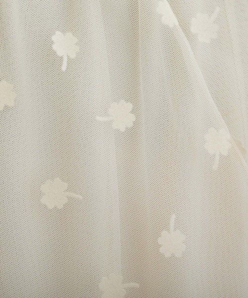 lala Born（ララボーン）の「lalaBorn/フロッキーチュールスカート（スカート・レディース・アイボリー/ブラック・FREE）」の6枚目の写真