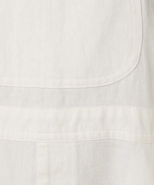 studio CLIP（スタディオクリップ）の「綿麻ナチュラルジャンパースカート（ジャンパースカート・レディース・オフホワイト/アイボリー/ブラック・MEDIUM/LARGE）」の6枚目の写真