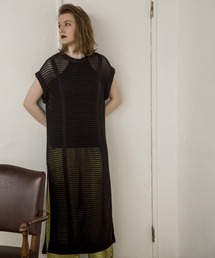 メッシュニットワンピース Kari Lili Retro Girl Online Store レトロガールオンラインストア