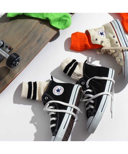 BREEZE by saori（ブリーズバイサオリ）の「WEB限定 靴下【BREEZE by saori】（ソックス/靴下・キッズ・ライム/ブラック/オレンジ・18/21）」の10枚目の写真