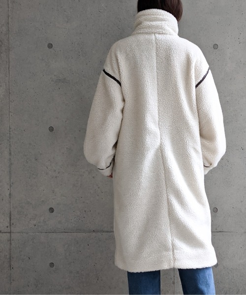 Per sist ence（パーシエンス）の「Per sist ence/パーシエンス　ボアパイピングコート（その他アウター・レディース・ブラック/ベージュ/アイボリー/モカ・FREE）」の10枚目の写真