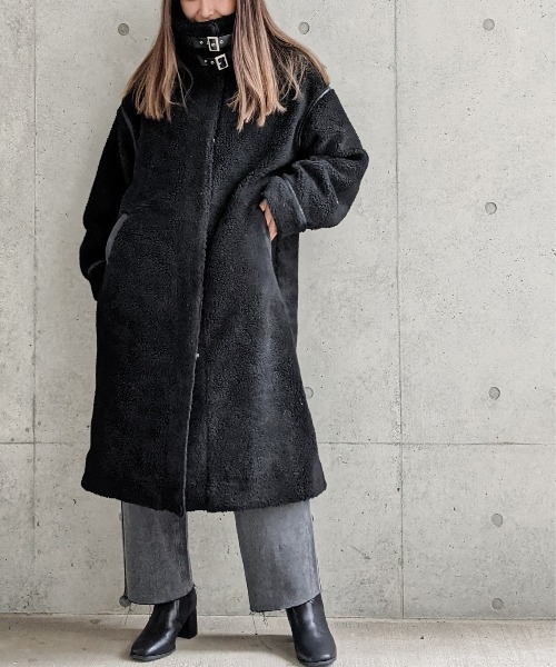 Per sist ence（パーシエンス）の「Per sist ence/パーシエンス　ボアパイピングコート（その他アウター・レディース・ブラック/ベージュ/アイボリー/モカ・FREE）」の16枚目の写真