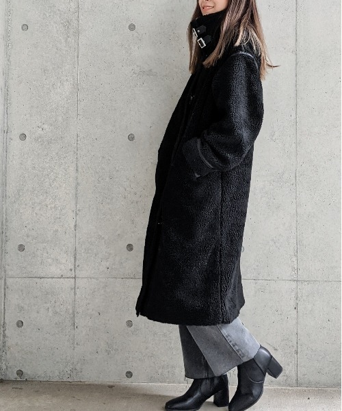 Per sist ence（パーシエンス）の「Per sist ence/パーシエンス　ボアパイピングコート（その他アウター・レディース・ブラック/ベージュ/アイボリー/モカ・FREE）」の19枚目の写真