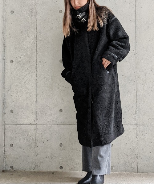 Per sist ence（パーシエンス）の「Per sist ence/パーシエンス　ボアパイピングコート（その他アウター・レディース・ブラック/ベージュ/アイボリー/モカ・FREE）」の15枚目の写真