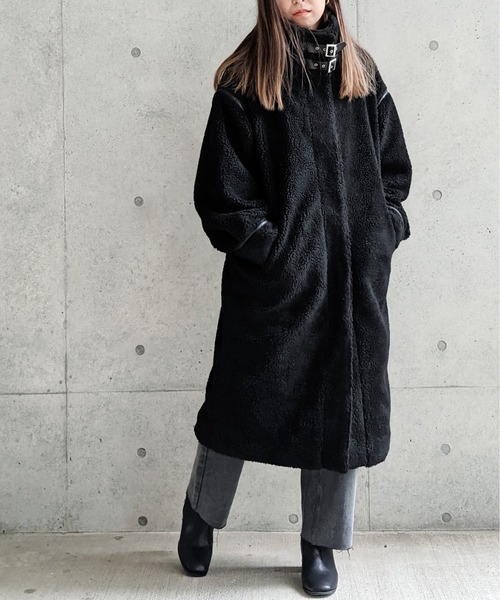 Per sist ence（パーシエンス）の「Per sist ence/パーシエンス　ボアパイピングコート（その他アウター・レディース・ブラック/ベージュ/アイボリー/モカ・FREE）」の13枚目の写真