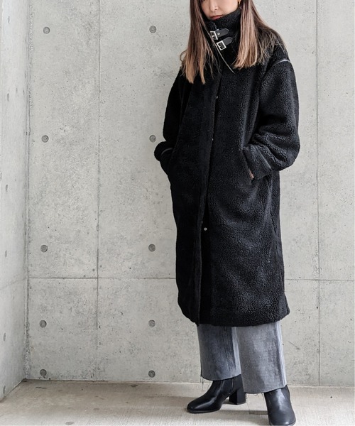 Per sist ence（パーシエンス）の「Per sist ence/パーシエンス　ボアパイピングコート（その他アウター・レディース・ブラック/ベージュ/アイボリー/モカ・FREE）」の20枚目の写真