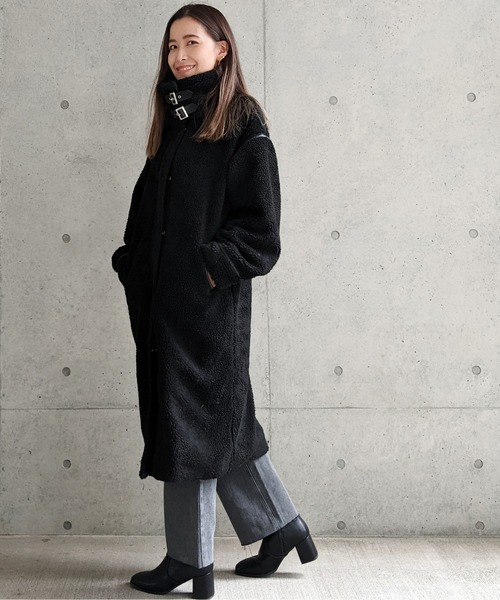 Per sist ence（パーシエンス）の「Per sist ence/パーシエンス　ボアパイピングコート（その他アウター・レディース・ブラック/ベージュ/アイボリー/モカ・FREE）」の12枚目の写真