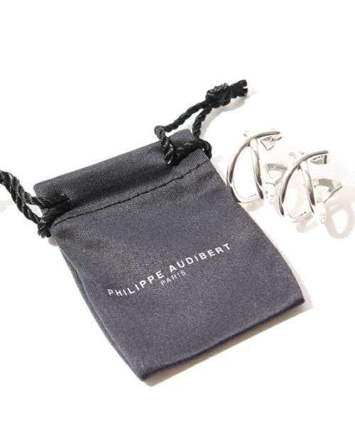 PHILIPPE AUDIBERT（フィリップ オーディベール）の「[PHILIPPE AUDIBERT/フィリップ オーディベール] BO CREOLE LIV LAITON シルバーピアス（ピアス（両耳用）・レディース・シルバー・ONE SIZE）」の4枚目の写真