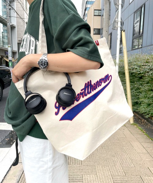 WHO'S WHO gallery（フーズフーギャラリー）の「【KOOKY'N/クーキー】スタジアムトート（トートバッグ・メンズ・ホワイト/ブラック/グリーン/ブルー/イエロー/レッド・FREE）」の13枚目の写真