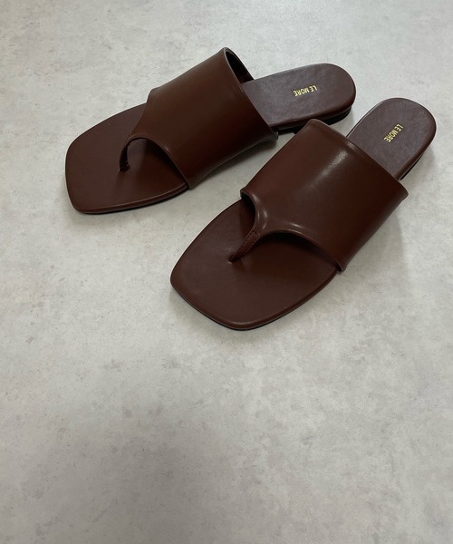 LE MORE(リモア)の「フラットトングサンダル(サンダル・レディース・ブラック/ブラウン/ベージュ・S/L/M)」の7枚目の写真