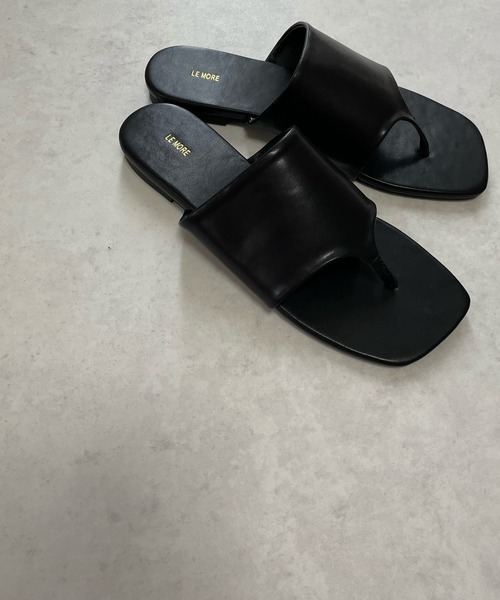 LE MORE(リモア)の「フラットトングサンダル(サンダル・レディース・ブラック/ブラウン/ベージュ・S/L/M)」の9枚目の写真