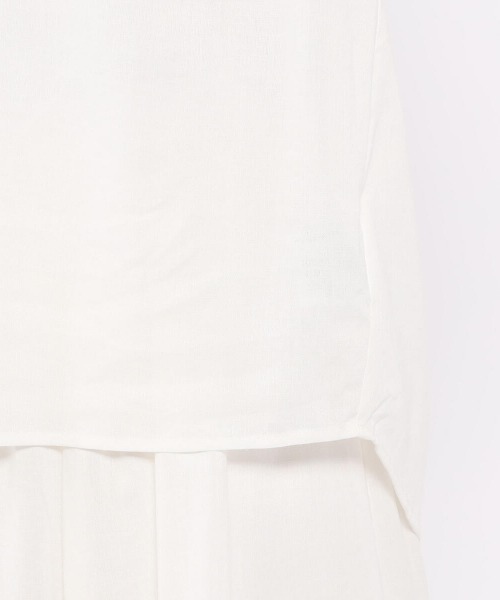 MEW'S REFINED CLOTHES（ミューズリファインドクローズ）の「美シルエット抜き衿ブラウス（シャツ/ブラウス・レディース・ホワイト/ブラック/ブラウン系その他・MEDIUM）」の10枚目の写真