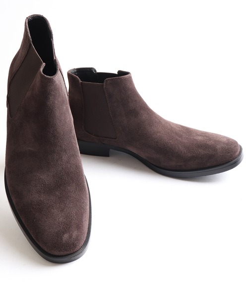 RED COVER（レッドカバー）の「RED COVER 本革サイドゴアブーツ（ブーツ・メンズ・ブラック/ブラック系その他/ワイン/ブラウン/ネイビー/キャメル・41/42/43/40/44）」の4枚目の写真