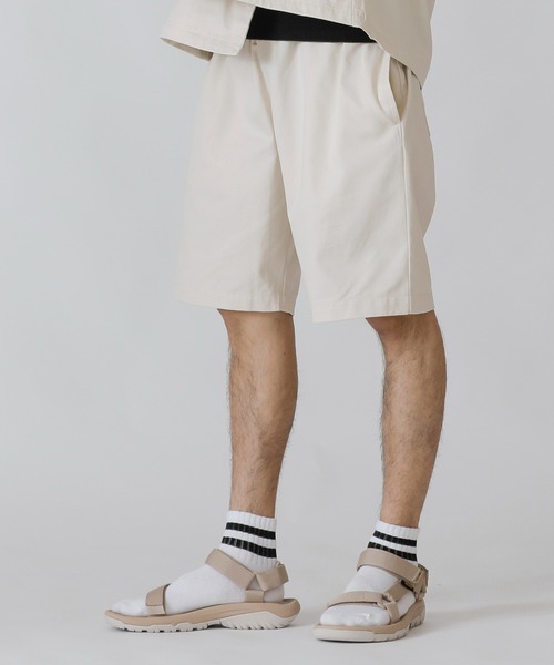 ADMIX/ATELIER SAB MEN（アドミックスアトリエサブメン）の「【Lounge wear】コットンツイル ／ シェフパンツ ショ―トパンツ（その他パンツ・メンズ・ネイビー/ブルー系その他/オフホワイト/ベージュ/ブラック系その他/チャコールグレー/ホワイト系その他/レオパード/ブラック/グレー系その他/グレイッシュブルー・50/48）」の2枚目の写真