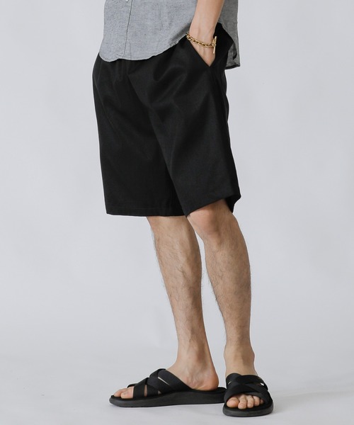 ADMIX/ATELIER SAB MEN（アドミックスアトリエサブメン）の「【Lounge wear】コットンツイル ／ シェフパンツ ショ―トパンツ（その他パンツ・メンズ・ネイビー/ブルー系その他/オフホワイト/ベージュ/ブラック系その他/チャコールグレー/ホワイト系その他/レオパード/ブラック/グレー系その他/グレイッシュブルー・50/48）」の4枚目の写真