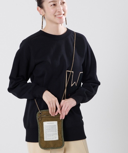 THEATRE PRODUCTS（シアタープロダクツ）の「キルティングシートバッグ Ssize（ショルダーバッグ・レディース・ホワイト/ブラック/ベージュ/グリーン・FREE）」の4枚目の写真