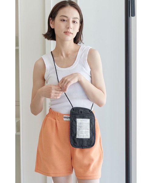 THEATRE PRODUCTS（シアタープロダクツ）の「キルティングシートバッグ Ssize（ショルダーバッグ・レディース・ホワイト/ブラック/ベージュ/グリーン・FREE）」の18枚目の写真