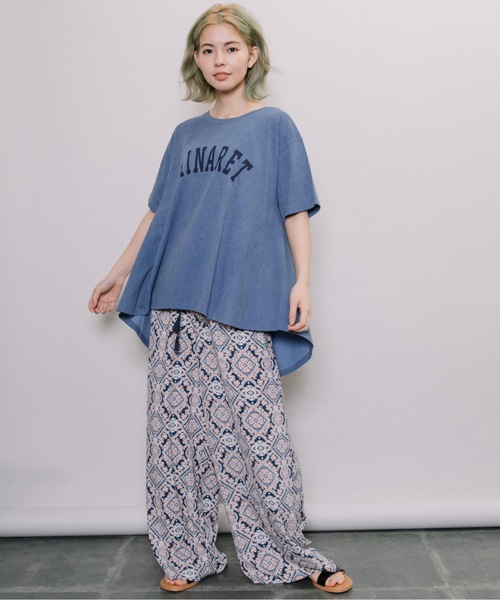refinedworks(リファインドワークス)の「ペイズリー柄イージーPT(その他パンツ・レディース・ベージュ/ネイビー・FREE)」の7枚目の写真