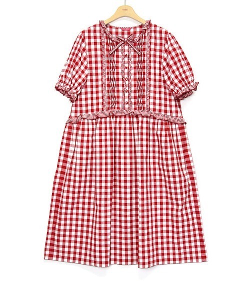 ギンガムパッチワークワンピース ワンピース Pink House ピンクハウス のファッション通販 Zozotown