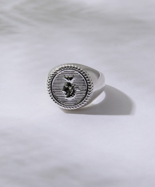 kutir（クティール）の「Silver925 コインリング（リング・メンズ・ライトグレー・FREE）」の3枚目の写真