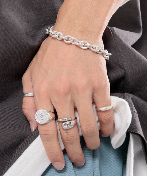 kutir（クティール）の「Silver925 コインリング（リング・メンズ・ライトグレー・FREE）」の5枚目の写真