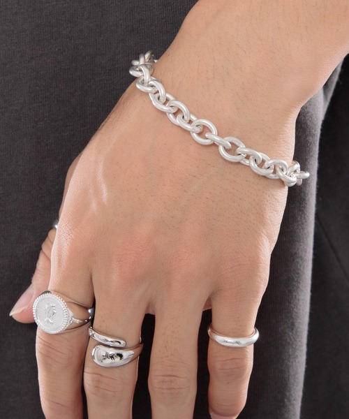 kutir（クティール）の「Silver925 コインリング（リング・メンズ・ライトグレー・FREE）」の7枚目の写真