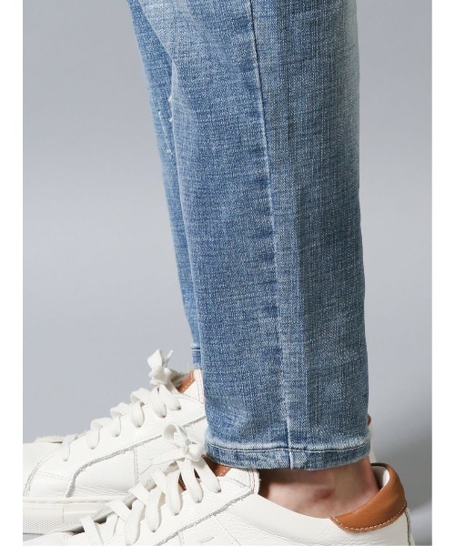 semantic design（セマンティックデザイン）の「セマンティックデザイン/semantic design ストレッチデニム スリムイージーパンツ（デニムパンツ・メンズ・ネイビー/サックスブルー・MEDIUM/S/X-LARGE/LARGE）」の8枚目の写真