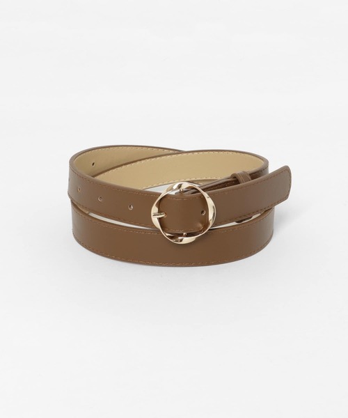 SMELLY(スメリー)の「ツイストバックルベルト(ベルト・レディース・ブラウン/ブラック・-)」の6枚目の写真