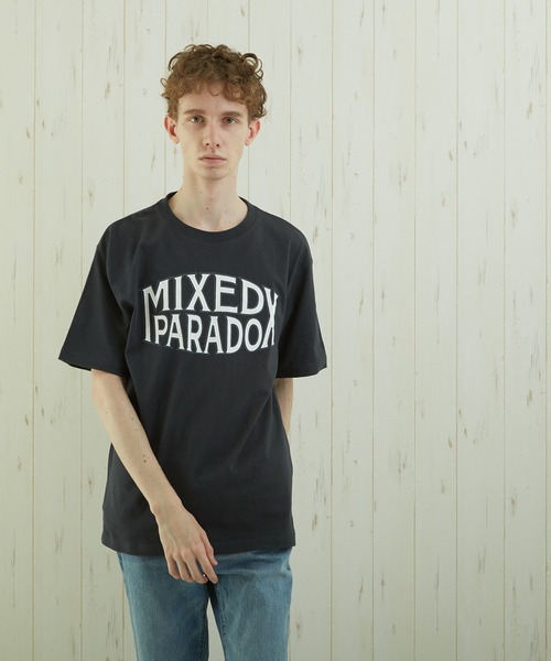 TONE SELECT WEAR(トーンセレクトウェア)の「【TONE BY AS】カレッジプリントTEE(BL)(Tシャツ/カットソー・メンズ・ベージュ/杢グレー/スミクロ・MEDIUM/LARGE)」の18枚目の写真
