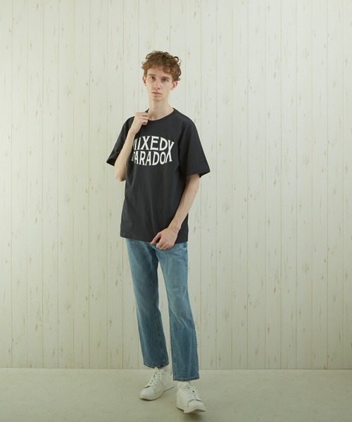 TONE SELECT WEAR(トーンセレクトウェア)の「【TONE BY AS】カレッジプリントTEE(BL)(Tシャツ/カットソー・メンズ・ベージュ/杢グレー/スミクロ・MEDIUM/LARGE)」の21枚目の写真