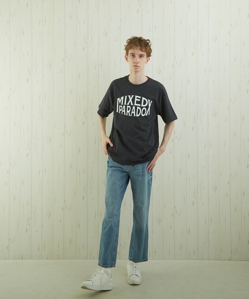 TONE SELECT WEAR(トーンセレクトウェア)の「【TONE BY AS】カレッジプリントTEE(BL)(Tシャツ/カットソー・メンズ・ベージュ/杢グレー/スミクロ・MEDIUM/LARGE)」の10枚目の写真
